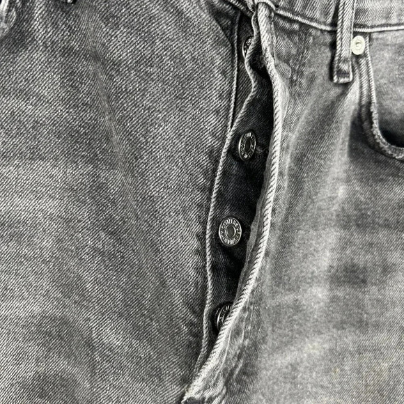 Citizens of Humanity Jolene Size 29 Jeans Denim Black Distressed High Rise - Picture 4 of 9